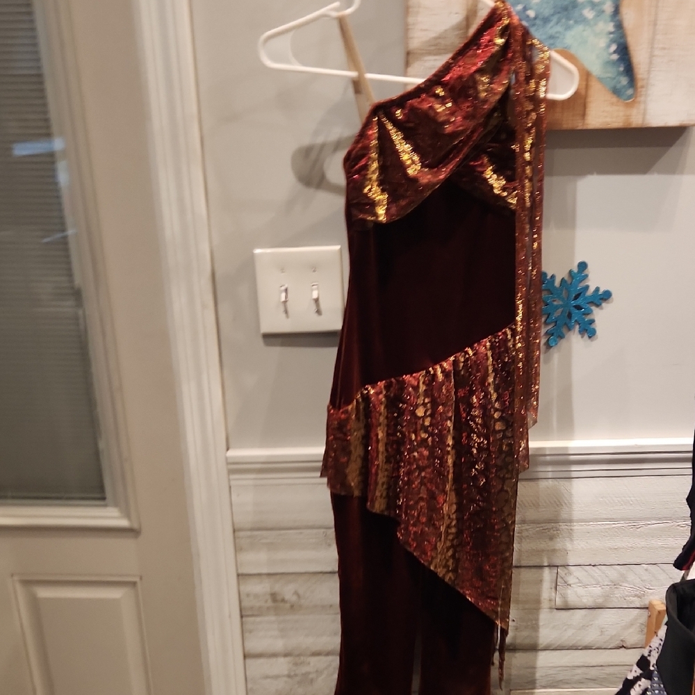 EUC ALGY Women's Sz S One Piece Velour Jumpsuit